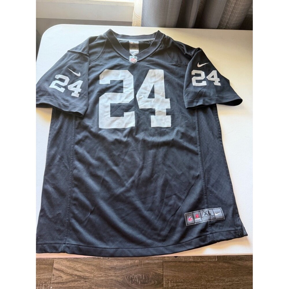NFL Black #24 Men's Football Jersey by Nike